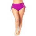 thumbnail image 4 of No Boundaries Juniors Plus Lace Up High Waist Swim Bottoms, 4 of 4