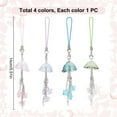 thumbnail image 2 of 4 piezas de lindos colgantes de medusas para teléfono celular, cordón de cadena con forma de estrella, correa para teléfono, accesorios para teléfono, 2 of 6