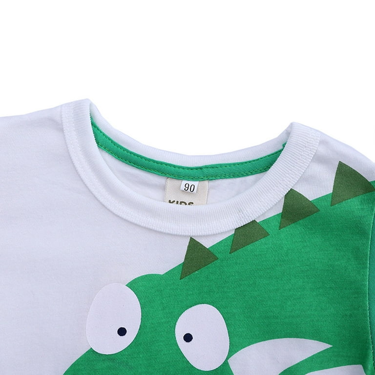 Plain Shirts Boys Tee Kids T Tops Cartoon Dinosaur Years Clothes