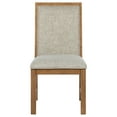 thumbnail image 4 of Bruner Upholstered Side Chair Natural Brown (Set of 2), 4 of 16