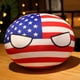 thumbnail image 1 of Bola de la bandera nacional del país de 10-40cm, juguete de peluche colgante, muñeca Polandball URSS, EE. UU., Francia, Rusia, Reino Unido, Japón, Alemania, Italia, Countryball, 1 of 5