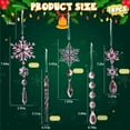 thumbnail image 3 of 18pcs Christmas Tree Decoration Crystal Ornaments - Hanging Acrylic Christmas Snowflake Icicle Drop Crystal Ornaments for Xmas Tree Winter New Year Party Supplies, 3 of 7