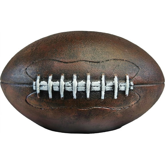 Lulu Decor, Cast Iron American Football Heavy Doorstop, Realistic Brown Finish for Football Enthusiasts, Perfect House Decor for Superbowl Fans (5.2 lb)