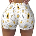 thumbnail image 2 of Fotbe Beer Shorts Sin Costuras – Shorts Deportivos de Cintura Alta para Mujer, Elásticos para Gimnasio, Yoga, Running o Ciclismo-Large, 2 of 8
