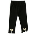 thumbnail image 4 of piuwrlz Girls Boys Winter Thick Velvet Pants for Kids Long Plush Cotton Sweatpants Black Size 3 Years, 4 of 6