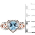 thumbnail image 2 of Everly Women's Topaz Rose Gold Plated Engagement Ring, 2 of 6