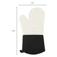 thumbnail image 7 of Unique Bargains Cotton Oven Mitts Heat Resistant Cooking Gloves Black 11.4x7.3x7.3inch, 7 of 7