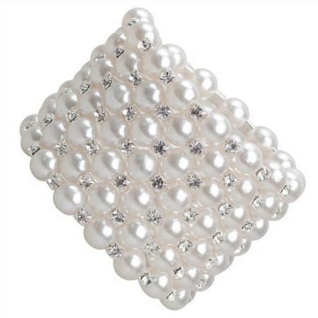 Femmes Chic Perle Strass Stretch Stretch Bracelet Mariage Nuptiale pour Mariage Mariage Bal 7 Rangée