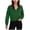 Dark Green, variant on Women's Cropped Half Zip Pullover Quarter Zipper Long Sleeve Sweatshirt for Casual Wear (White, S)