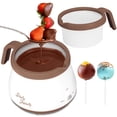 thumbnail image 1 of Olla de Fondue Eléctrica Mini para Postres Party Desserts 1 Taza Marrón, 1 of 6