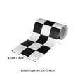 thumbnail image 2 of HOMEMAXS 2 Rolls Checkered Wallpaper Border Peel And Stick Wallpaper Self Adhesive Border Sticker Mirror Frame Border For Bedroom Bathroom Home Wall Decor, 2 of 8