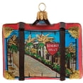 thumbnail image 2 of Southern California Travel Suitcase Glass Christmas Ornament ONE Decoration CA, 2 of 3