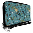 thumbnail image 1 of Star Wars Original Trilogy Characters PU Leather Zip Around Wallet, 1 of 4