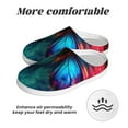 thumbnail image 6 of Yiaed Vibrant Rainbow Butterfly A Print Slippers Fuzzy Warm Cozy Slippers Non Slip House Slippers For Indoor Outdoor Slippers House Slippers-37/38, 6 of 7