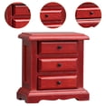 thumbnail image 6 of yotijay 1:12 Dollhouse Wooden NightStand Dollhouse Bedroom Furniture for Mini Room Scene Red Wood, 6 of 9