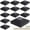 12Pack, variant on 12Pack Fence Post Caps Black(Actual 3.5"X3.5") Fence Post Caps with Screws