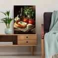 thumbnail image 5 of Italian Pizza Canvas Wall Art, Basil Food Still Life Print, Rustic Kitchen Dining Decor, 5 of 8