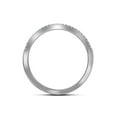 thumbnail image 3 of FB Jewels 14kt White Gold Princess Diamond Cluster Bridal Wedding Ring Band Set 1 Cttw Size 6, 3 of 4