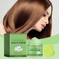 thumbnail image 4 of Apple Juice & Sea Salt Scalp Scrub,2-in-1 AHA & BHA Scalp Exfoliator Shampoo,Cleansing Shampoo with Massager for Buildup and Dead Skin,Removal Refreshing Scalp Cleaning Scrub Hair Cream,100g, 4 of 8