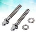 thumbnail image 1 of WASHWEPE 2Ud Tornillos Para Llaveros De Batería Accesorio Indispensable En Acero Plateado, 1 of 8