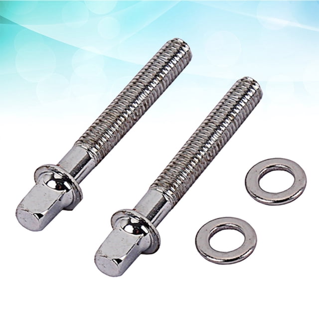WASHWEPE 2Ud Tornillos Para Llaveros De Batería Accesorio Indispensable En Acero Plateado
