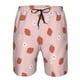 thumbnail image 3 of Balery Hand Drawn Strawberry Traje de Baño Estilo Hawaiano para Hombre, Shorts de Secado Rápido con Bolsillos-Medium, 3 of 6