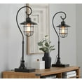 thumbnail image 2 of LumiSource Oil Rubbed Bronze, Clear Glass Landen 33" Metal Task Lamp - Set of 2, 2 of 6