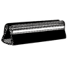 CRL AV4515 Glass and Acrylic Setting Rubber Channel for 1/4" Material - 25/64" Base Width