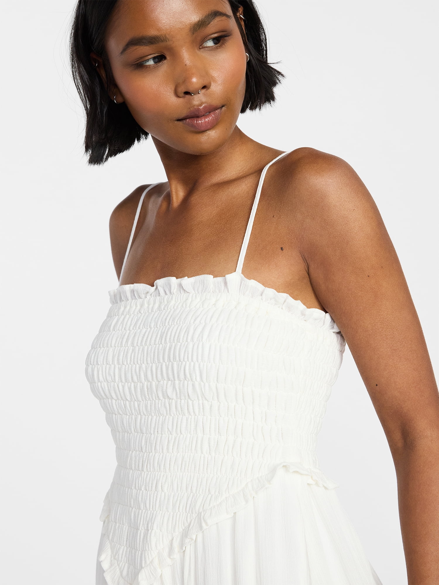 No Boundaries Smocked Romper, Women's XXS-XXL