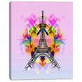 thumbnail image 2 of Design Art - Bright Paris Eiffel TowerCartoon, 2 of 3