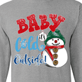 thumbnail image 4 of Inktastic Baby It's Cold Outside Long Sleeve T-Shirt, 4 of 5