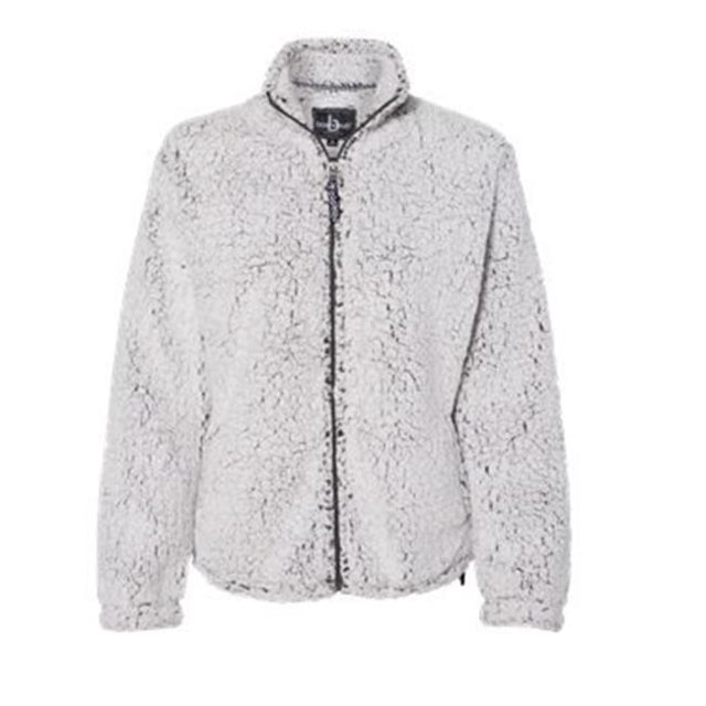 Boxercraft B50503355 Womens Sherpa Full-Zip Jacket, Frosty Grey - Large