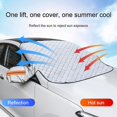 thumbnail image 3 of Car Windshield Snow Cover, Winter Windshield Cover For Ice Frost With Magnetic Edge Fit Most Cars, 3 of 5