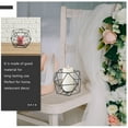thumbnail image 2 of Miangastore 2Pcs Geometric Shape Candle Stand Dining Table Candleholder Bedroom Adornment, 2 of 9