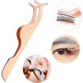 thumbnail image 2 of Eyelash Tweezer Applicator Stainless Steel Curved Tip Fishtail False Eyelash Curler Eyelash Extension Application, 2 of 5