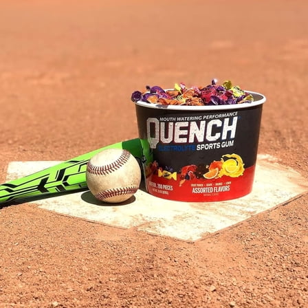 Mueller Quench Gum, Team Sports Bucket, Assorted Gum Flavors, 200 Count