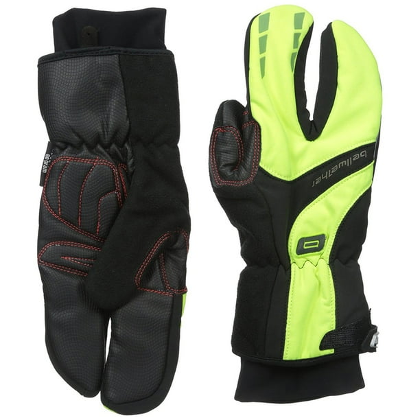 Bellwether Coldfront Split Finger Road Cycling Gloves HiVis Yellow XS