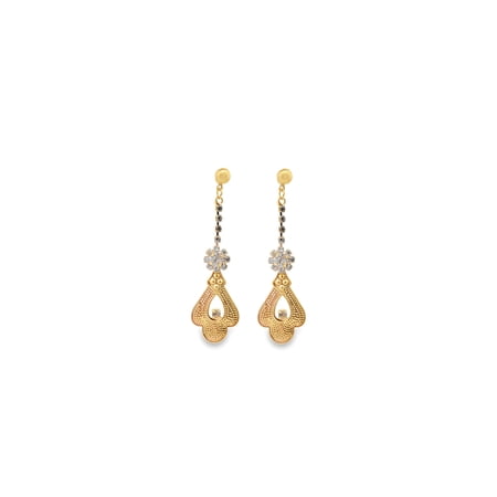 CZ Maang Tikka Drop Earrings