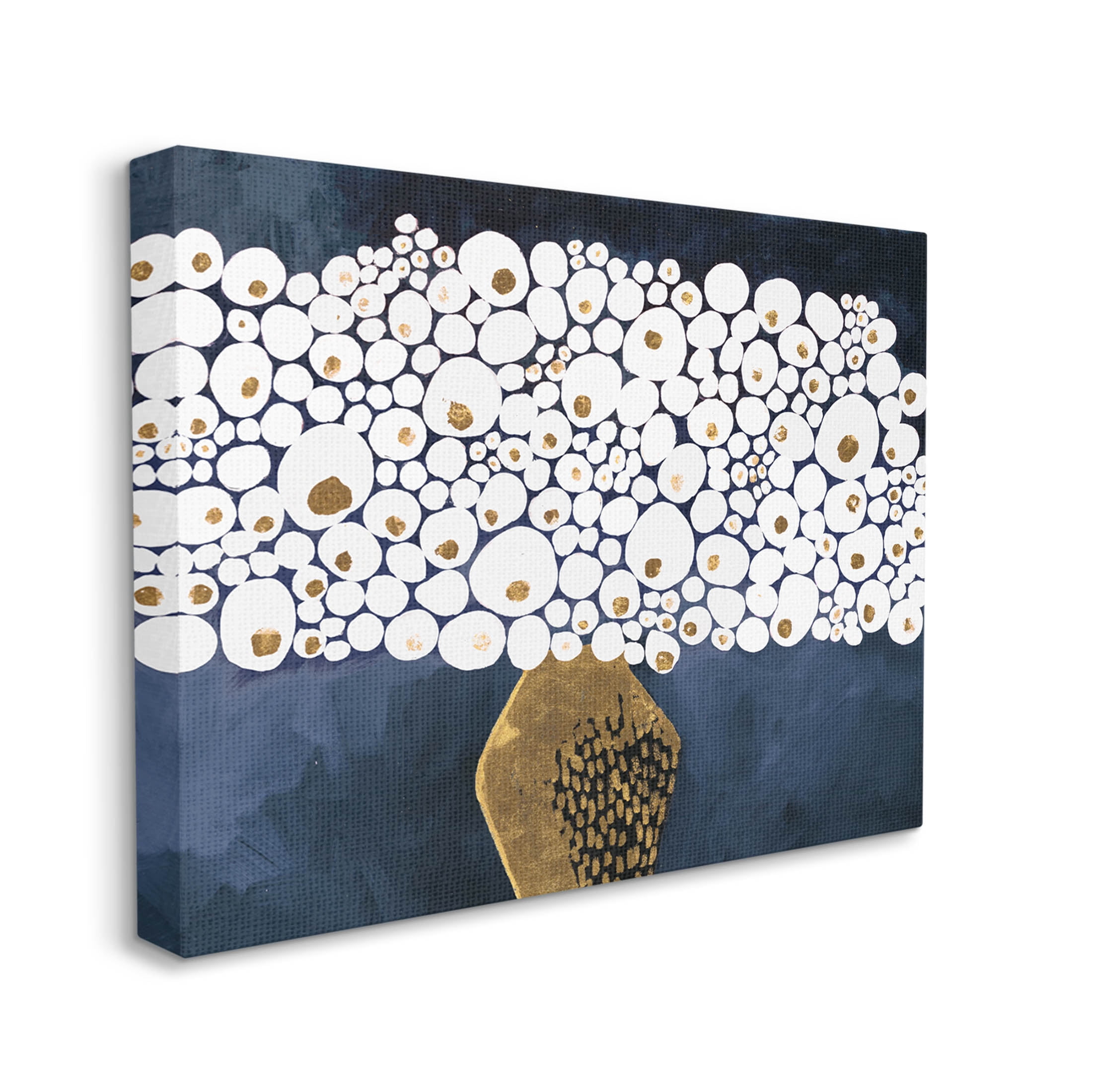 Stupell Industries Modern Circle Shape Bouquet Graphic Art Gallery Wrapped Canvas Print Wall Art, Design by Ruth Fromstein