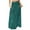 Dark Green, variant on Women's Flowy Bohemian Floral Maxi Skirt Casual Summer Beach Long Skirt Elastic Waist Lightweight Tiered Pleated Skirt with Side Slit and Drawstring Waist,Brown 2XL