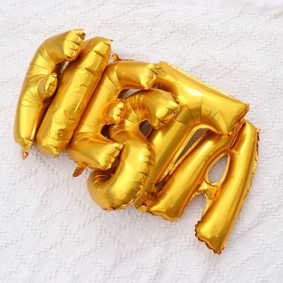 OUNONA Happy Birthday Fiesta Letter Balloons Party Decoration