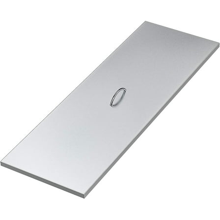 Zzistar 51" x 17" Stainless Steel Fire Pit Cover Fits -Silver