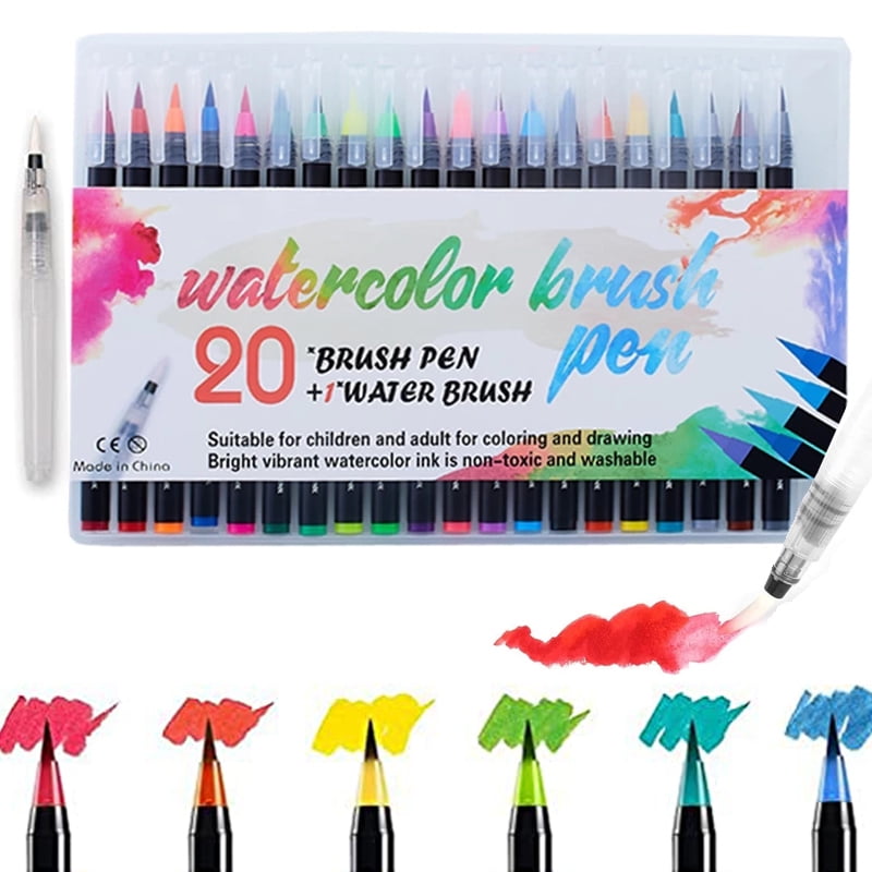 OBOSOE 20 Colors Water-Based Liquid Chalk Pens Safe And Best For Kids,Non-toxic,Art Pens,Watercolor Pens,Markers