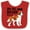 Red and White, variant on Inktastic My Big Brother is a Saint Bernard Boys or Girls Baby Bib
