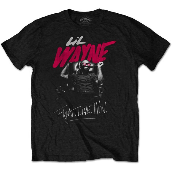 Lil Wayne Adult Fight Live Win Cotton T-Shirt