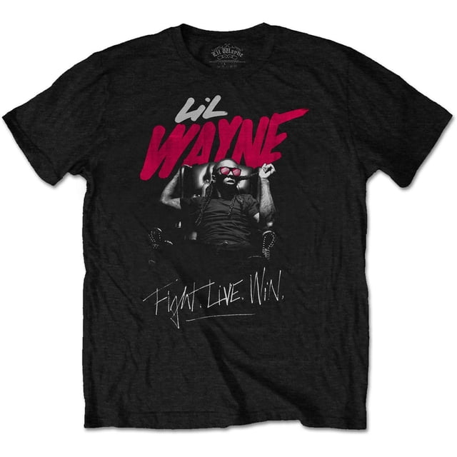 Lil Wayne Adult Fight Live Win Cotton T-Shirt