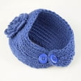 thumbnail image 3 of Cheers.US Knit Headbands Winter Ear Warmer Elastic Turban Head Wrap Crochet Hair Band for Women Girls Comfortable Casual Button Design Keep Warm Hair Accessories, 3 of 7