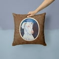 thumbnail image 2 of Carolines Treasures 7279PW1414 White Great Dane Fabric Decorative Pillow  14Hx14W multicolor, 2 of 4