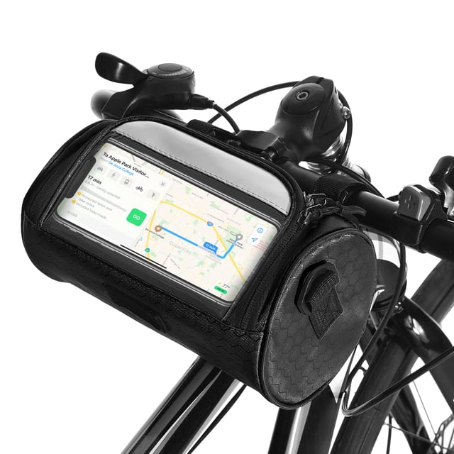 Bolsa para manillar de bicicleta Bolsa de almacenamiento para cuadro delantero de bicicleta Teléfono móvil