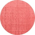 thumbnail image 1 of Ahgly Company Indoor Round Abstract Red Modern Area Rugs, 4' Round, 1 of 4